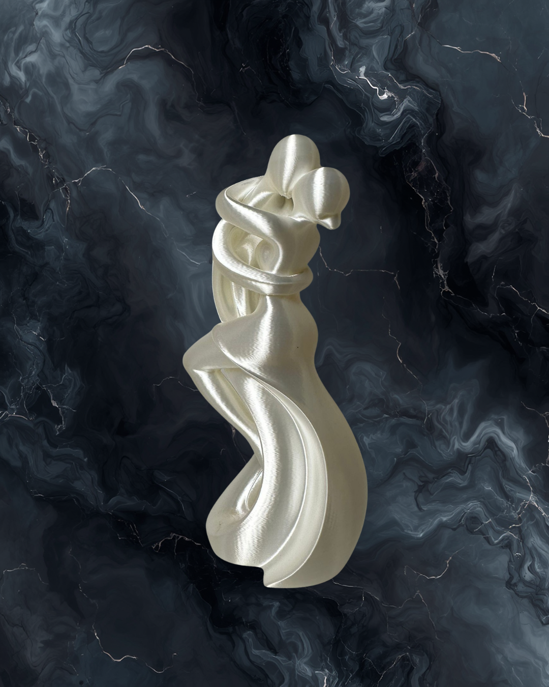 Elegant abstract couple sculpture 3D print